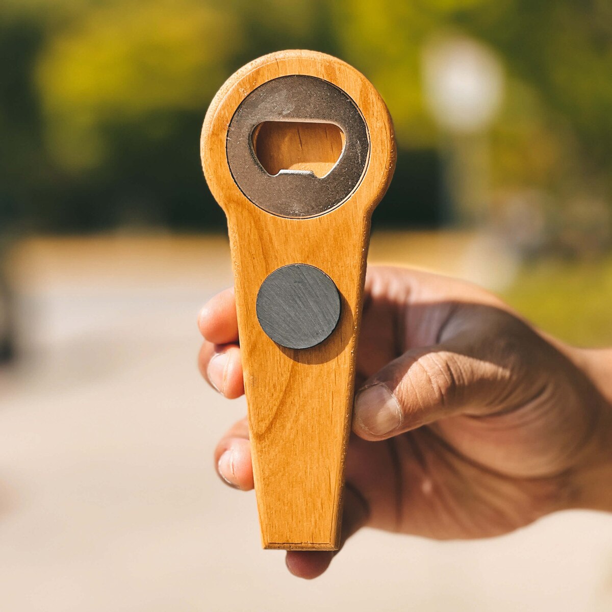 I-State Wood Mini Bottle Opener